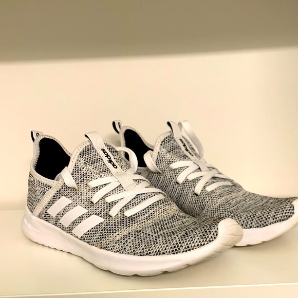 adidas Shoes - Adidas white cloudfoam sneakers